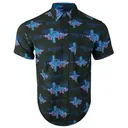 RETRO RIFLE Da Flamingo Black Button Down Shirt, Medium (DOFLAMINGO-M) - Retro Rifle