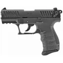 Walther P22Q, Double Action/Single Action, Semi-automatic, Polymer Frame Pistol, Compact, 22LR, 3.4" Barrel, Tungsten Gray, 3 Dot Polymer Sights, 10 Rounds, 2 Magazines 5120765 - Walther Arms
