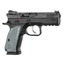 CZ 75 SHADOW 2 Compact 9mm Optics Ready Black and Gray Grips Pistol (91252) - Cz