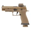 SIG SAUER M17X 9mm 4.7in 3x 21rd Mags Coyote Tan Pistol with ROMEO-M17 Red Dot Sight (M17X-9-RX) - Sig Sauer