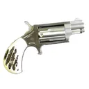 NORTH AMERICAN ARMS 22 Magnum 1.125in 5rd Imitation Stag Grips Stainless Mini Revolver (NAA-22MSGSTG) - North American Arms