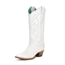 CORRAL Women's White Embroidery Boots (Z5046) - Corral