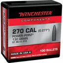 WINCHESTER AMMO Centerfire Rifle Reloading 270 Win 130gr 100rd/Box Bullets (WB270P130X) - Winchester Ammo