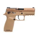 SIG SAUER P320-M18 9mm 3.9in 10rd Coyote Tan Semi-Automatic Pistol, California Compliant (320CA-9-M18-MS-CA) - Sig Sauer