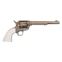 CIMARRON Frontier .357 Mag 7.5in Pre-War Nickel Laser Engraving Poly Ivory Grip Revolver (PP405LNI) - Cimarron