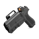 GRITR OWB Kydex Left Hand Gun Holster Compatible with Glock 17 - Gritr