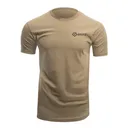 GRITR Cotton Blend Crewneck Short Sleeve T-Shirt - Ranger Green, Topographic Logo - Gritr