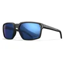 WILEY X EYEWEAR Sierra Sunglasses with Matte Black Frame and Captivate Polarized Blue Mirror Lens (AC6SRA09) - Wiley X Eyewear