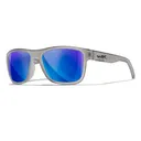 WILEY X EYEWEAR Ovation Sunglasses with Matte Slate Frame and Captivate Polarized Blue Mirror Lens (AC6OVN09) - Wiley X Eyewear