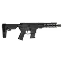 CMMG Banshee MK57 5.7x28mm 8in 20rd Armor Black Semi-Automatic Pistol with Ripbrace (57A340F-AB) - Cmmg
