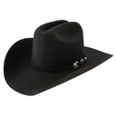 STETSON Apache 4X Buffalo Black Felt Western Hat (SBAPCH-754007) - Stetson