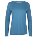 HOT CHILLYS Women's Pepper Bi-Ply Cross Country Blue Crewneck Shirt (PB3070-003) - Hot Chillys
