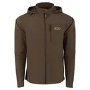 DRAKE Men's Rain Brake Lightweight Solid Softshell Dark Earth Jacket (DS7530-DEA) - Drake