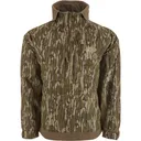 DRAKE Men's MST 2.0 Waterfowl Fleece-Lined Original Bottomland 1/4 Zip Jacket (DW2252-024) - Drake