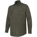 BERETTA Men's Cadet Flannel Green/Brown Check Long Sleeve Shirt (LU991T243507X1) - Beretta