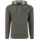 DRAKE Men's The Three End Castlerock Gray Solid Hoodie (DS2295-CRG) - Drake