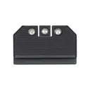 NIGHT FISION Optics Ready Stealth Lower 1/3rd Black/Black Night Sight Set for Glock 17/19/34 with RMR/507c/508t (GLK-001-330-353-ZGZG) - Night Fision