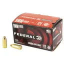 FEDERAL 9mm Luger 124gr Fmj 100rd Centerfire Pistol And Revolver Ammunition (AE9AP100) - Federal