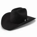 RESISTOL 3X Tucker 4in Brim Black Cowboy Hat (RWTCKR-754007) - Resistol
