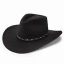 RESISTOL 3X Briscoe Black Cowboy Hat (RWBRSC-433407) - Resistol