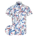 RETRO RIFLE The 4th White/Red Button Down Shirt, XX-Large (THE4THWHITERED-XXL) - Retro Rifle