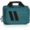 SAVIOR EQUIPMENT Specialist Series Low Profile Soft Double Handgun Savior Teal Revolver Bag w/ Built-In Magazine Holder (HC-DGSPORT-WS-TE) - Savior Equipment