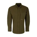 DRAKE Men's Autumn Brushed Twill Solid Kalamata Olive LS Shirt (DS2190-KMO) - Drake
