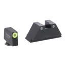 AMERIGLO 3 Dot Green Tritium LumiGreen Outline Front/Green Tritium White Outline Rear Night Sight Set (GL-333) - Ameriglo