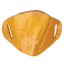 BULLDOG CASES Tan Right Hand Molded Leather Belt Slide Holster For Medium Frame Autos (MLT-M) - Bulldog Cases