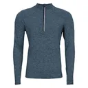HOT CHILLYS Men's Clima-Tek Nightfall Heather Zip-T Top (HC5609-005) - Hot Chillys