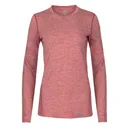 HOT CHILLYS Women's Clima-Tek Redwood Heather Crewneck Top (HC5608-706) - Hot Chillys