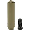 HUXWRX Flow 6k 5/8x24 FDE Suppressor Kit with Flash Hider (3222) - HUXWRX