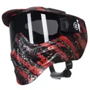 HK ARMY HSTL ?Fracture Black/Red Paintball Mask with Smoke Thermal Lens (77100007) - Hk Army
