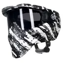 HK ARMY HSTL ?Fracture Black/White Paintball Mask with Smoke Thermal Lens (77100010) - Hk Army