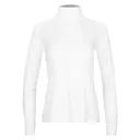 HOT CHILLYS Women's Peach Skins Solid White T-Neck (HC3054-823) - Hot Chillys