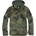 BRANDIT INDIVIDUAL WEAR Men's Windbreaker Woodland Fleece-Lined Quarter Zip Pullover (3001-15010) - Brandit Individual Wear