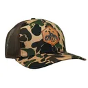 GRITR One Size Casual Trucker Hat w/ Curved Visor, Multicam-Brown - Gritr