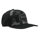 GRITR One Size Casual Trucker Hat w/ Pre-Curved Visor, Black Camo - Gritr