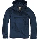 BRANDIT INDIVIDUAL WEAR Men's Windbreaker Navy Fleece-Lined Quarter Zip Pullover (3001-14008) - Brandit Individual Wear