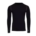 HOT CHILLYS Men's Micro-Elite Chamois Black Crewneck (HC9628-101) - Hot Chillys