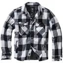 BRANDIT INDIVIDUAL WEAR Men's Flannel Lumber White/Black Check Jacket (9478-10046) - Brandit