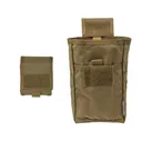 GRITR Tactical Molle Dump Pouch, Foldable Dump Bag for Belts, Tan - Gritr