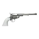CIMARRON Richards-Mason 1851 .38 Special 7.5in 6rd Ivory Grip WBH Engraving Nickel Conversion Revolver (CA925N00G13WBH) - Cimarron Firearms