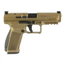 CANIK TP9 Mete SFT 9mm 4.46in With 3 Dot Sights Optics Ready 18rd And 20rd Burnt Bronze Pistol (HG5636BB-N) - Canik