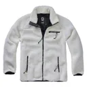 BRANDIT INDIVIDUAL WEAR Men's Fleece Full Zip White Jacket (5021-10007) - Brandit Individual Wear