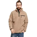 BRANDIT INDIVIDUAL WEAR Men's Fleece Quarter Zip Camel Jacket (5022-20070) - Brandit Individual Wear