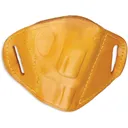 BULLDOG CASES Large Tan Right Hand Molded Leather Belt Slide Holster (MLT-L) - Bulldog Cases