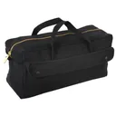 ROTHCO Canvas Jumbo Black Tool Bag w/ Brass Zipper (8150) - Rothco
