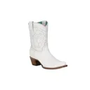 CORRAL Women's Embroidery White Snip Toe Ankle Boot (Z5071) - Corral