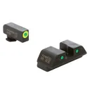AMERIGLO Trooper Series Green Tritium LumiGreen/Green Tritium Black Night Sight Set For Walther PDP (WA-819) - Ameriglo
